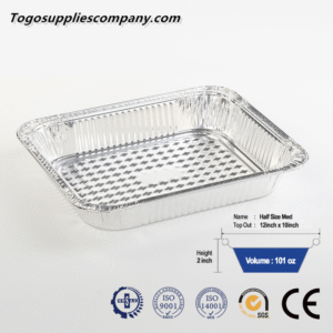 Disposable Aluminum Pans-Half Size Med​