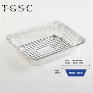 Disposable Aluminum Pans Half Size Deep