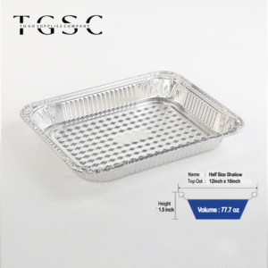 Disposable Aluminum Pans-Half Size Shallow